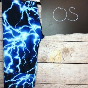 Lularoe OS Lightening Bolt Leggings